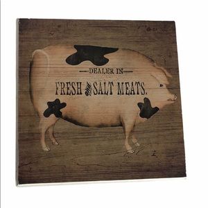 Stupell Pig Fresh and Salt Meats Home Decor
